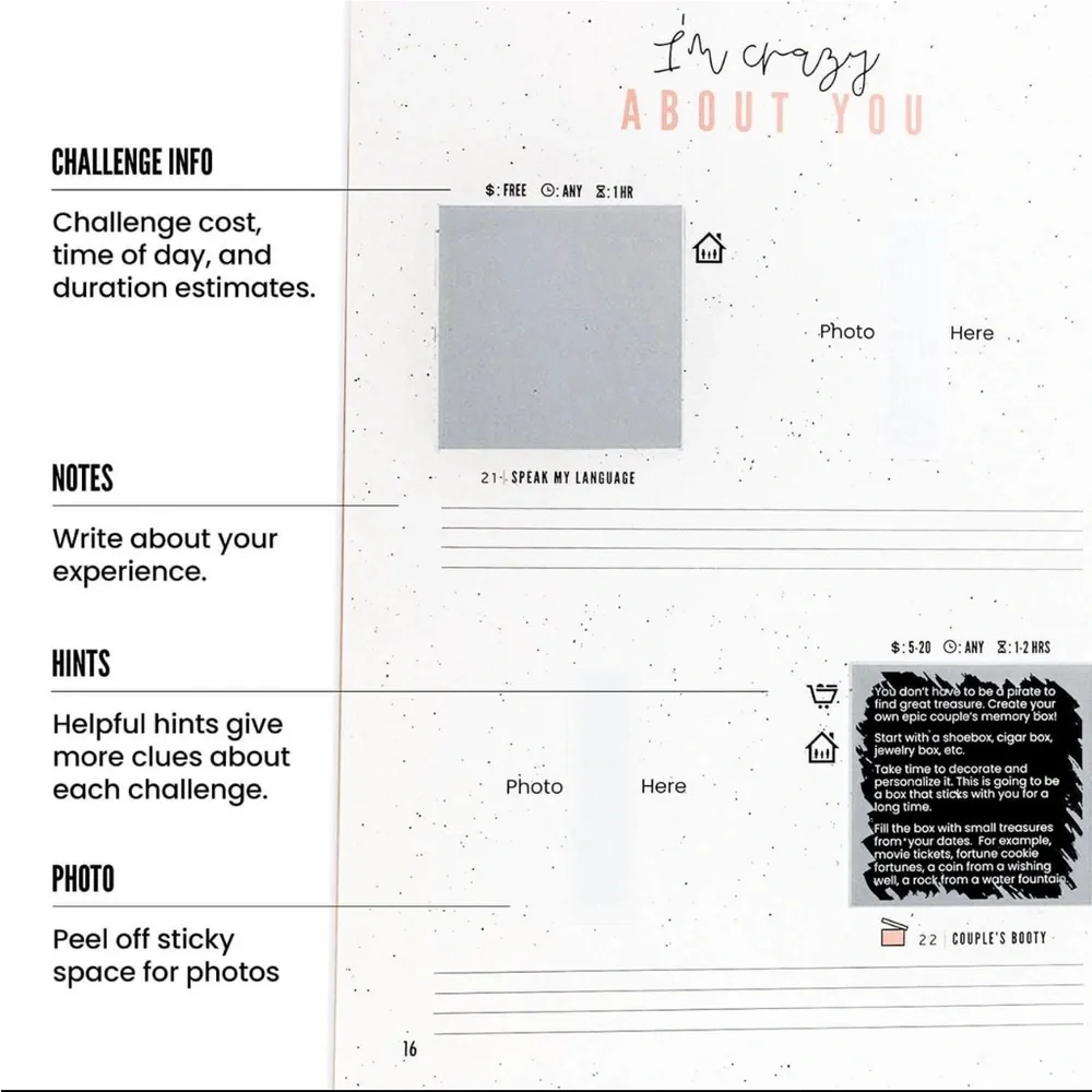 SOLD!….Couples💗date book - Picture 3 of 14